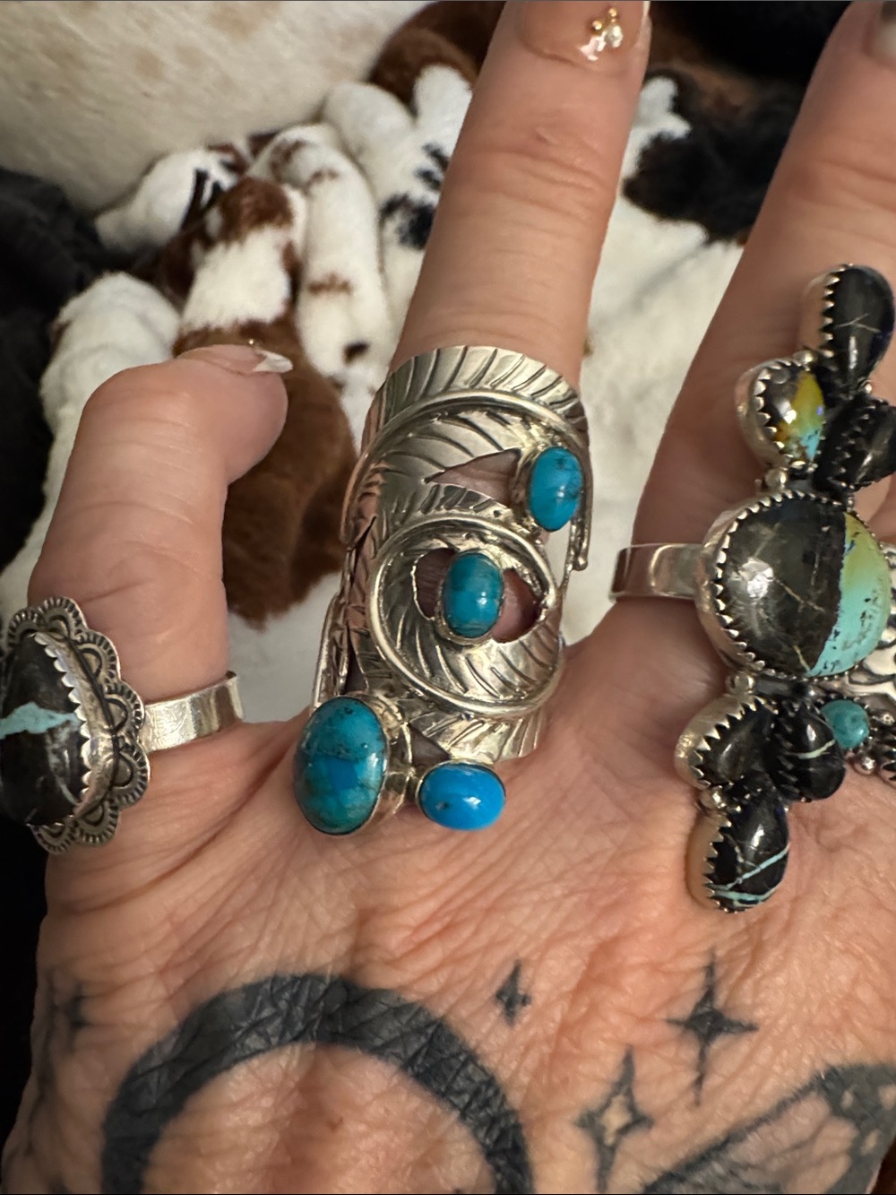 Sterling Silver Turquoise Ring - Blue Turquoise 925 silver